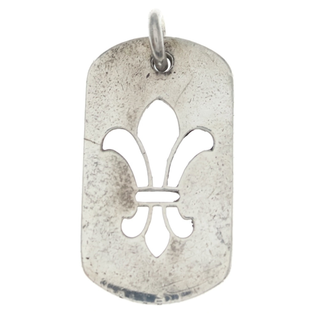 CHROME HEARTS(クロムハーツ) D TAG LRG CO BS FLUER BSフレア カットアウトドッグタグ ラージ ペンダントトップ シルバー