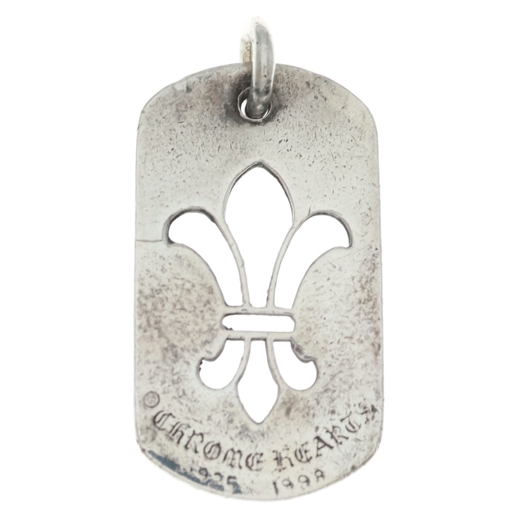 CHROME HEARTS(クロムハーツ) D TAG LRG CO BS FLUER BSフレア カットアウトドッグタグ ラージ ペンダントトップ シルバー