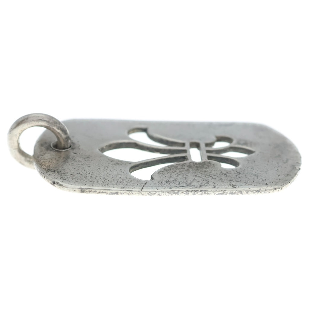 CHROME HEARTS(クロムハーツ) D TAG LRG CO BS FLUER BSフレア カットアウトドッグタグ ラージ ペンダントトップ シルバー