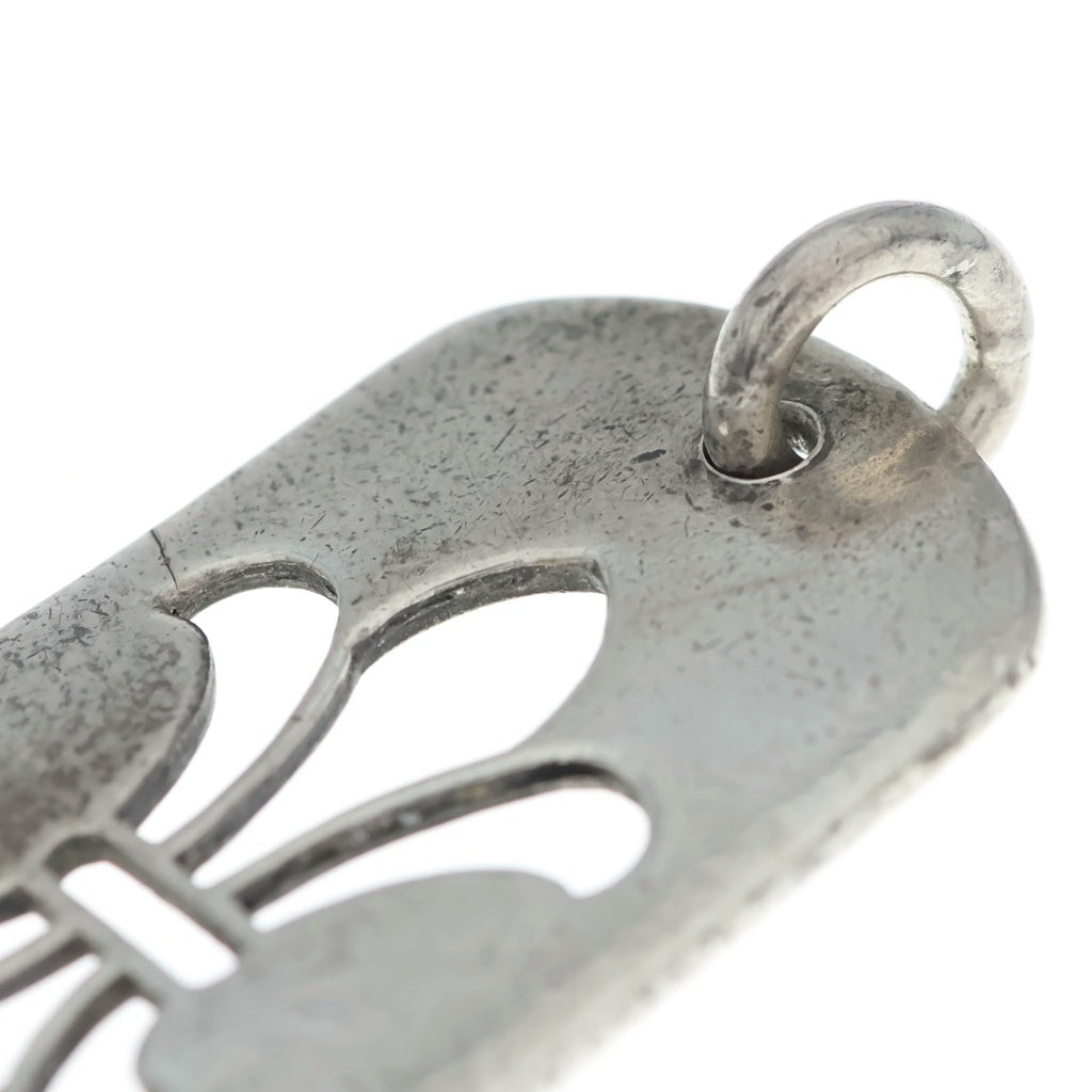 CHROME HEARTS(クロムハーツ) D TAG LRG CO BS FLUER BSフレア カットアウトドッグタグ ラージ ペンダントトップ シルバー
