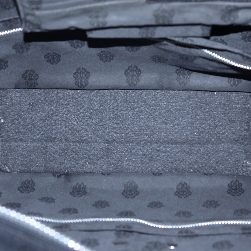CHROME HEARTS(クロムハーツ) FILIG CROSS フィリグリークロス レザー ブリーフケース ハンドバッグ ブラック レディース