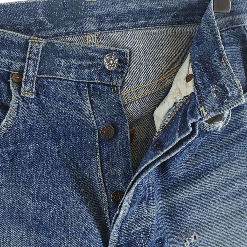 Levi's(リーバイス) 40S 501XX 47モデル ヴィンテージ 前期 片面タブ ビッグE ボタン裏刻印無し ボタンフライデニムパンツ インディゴ