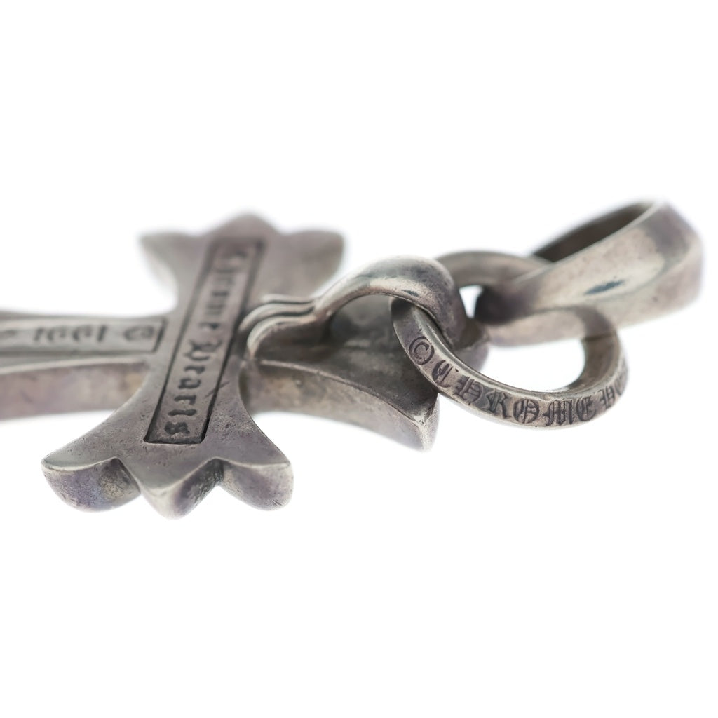 CHROME HEARTS(クロムハーツ) CH CRS SML W/BALE Wベイル スモールCHクロス ペンダントトップ シルバー BCA218