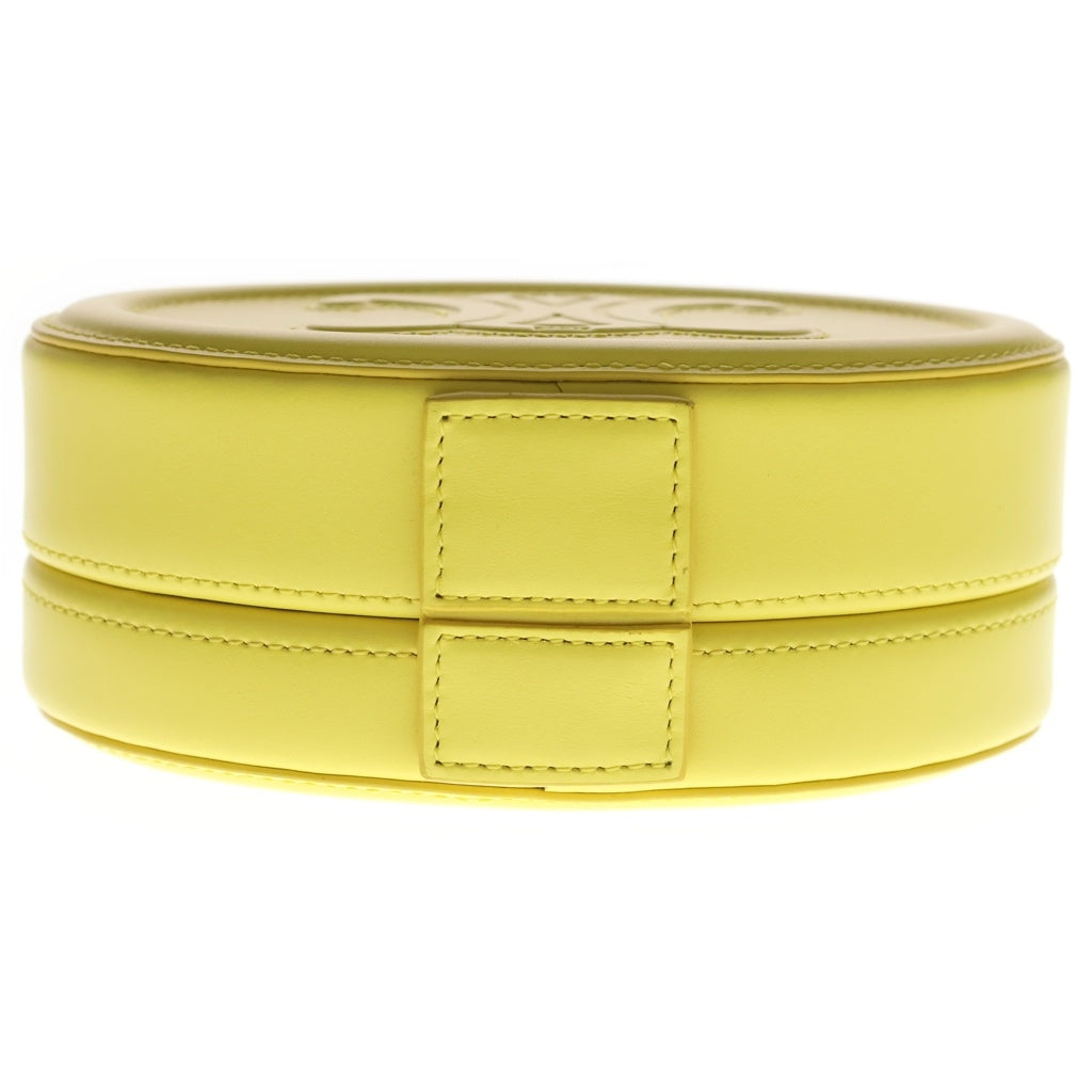 CELINE(セリーヌ) OVAL MINAUDIERE オーバル ミノディエール トリオンフ カーフスキン レザー トップハンドルバッグ イエロー 198613DU6.11CT レディース