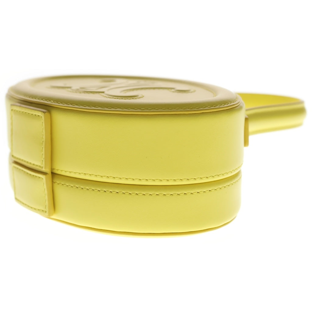 CELINE(セリーヌ) OVAL MINAUDIERE オーバル ミノディエール トリオンフ カーフスキン レザー トップハンドルバッグ イエロー 198613DU6.11CT レディース