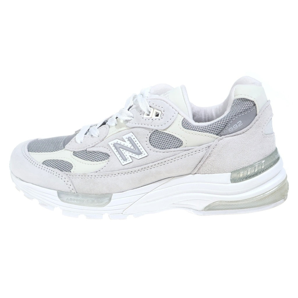 New Balance(ニューバランス) U992NC スウェード メッシュ ローカットスニーカー レディース ホワイト/グレー US6.5/24.5cm