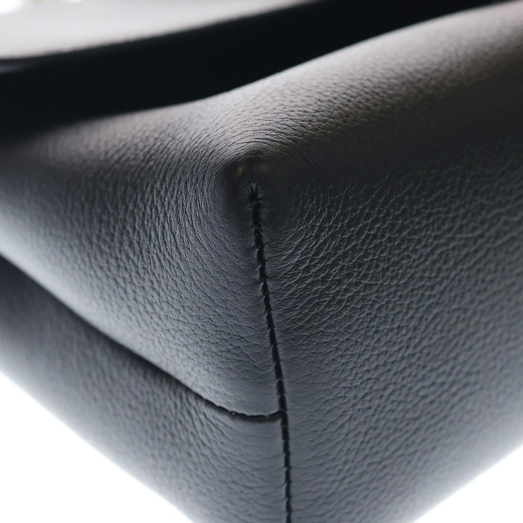 CELINE(セリーヌ) VICTOIRE MEDIUM ヴィクトワール ミディアム 2WAY チェーンショルダー ハンドバッグ シルバー金具 ブラック 115853FDU レディース