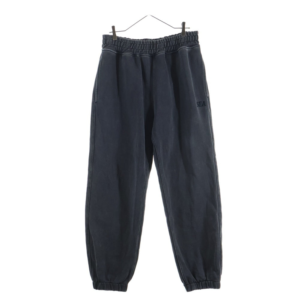 WIND AND SEA(ウィンダンシー) PIGMENT SWEAT PANTS サイドロゴ ピグメントダイ グレー WDS-ESS-24-Q3-PT-01
