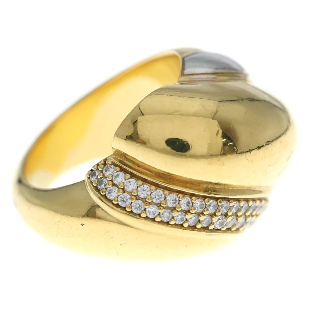 SAINT LAURENT PARIS(サンローランパリ) CRYSTAL WHIRLWIND RING クリスタル ワールウィンドリング 指輪 ゴールド/シルバー