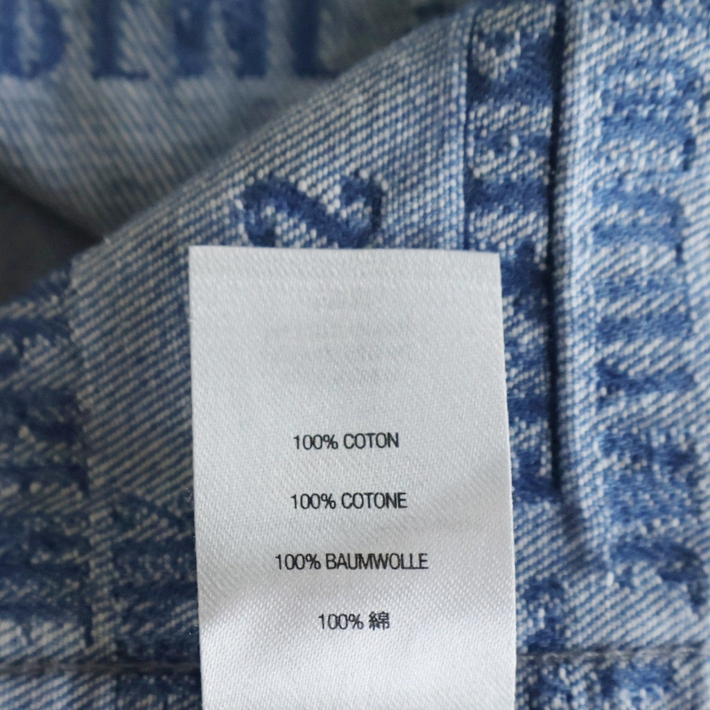 SUPREME(シュプリーム) 23SS Trademark Jacquard Denim Shirt トレードマーク ジャガード デニム長袖シャツ インディゴ