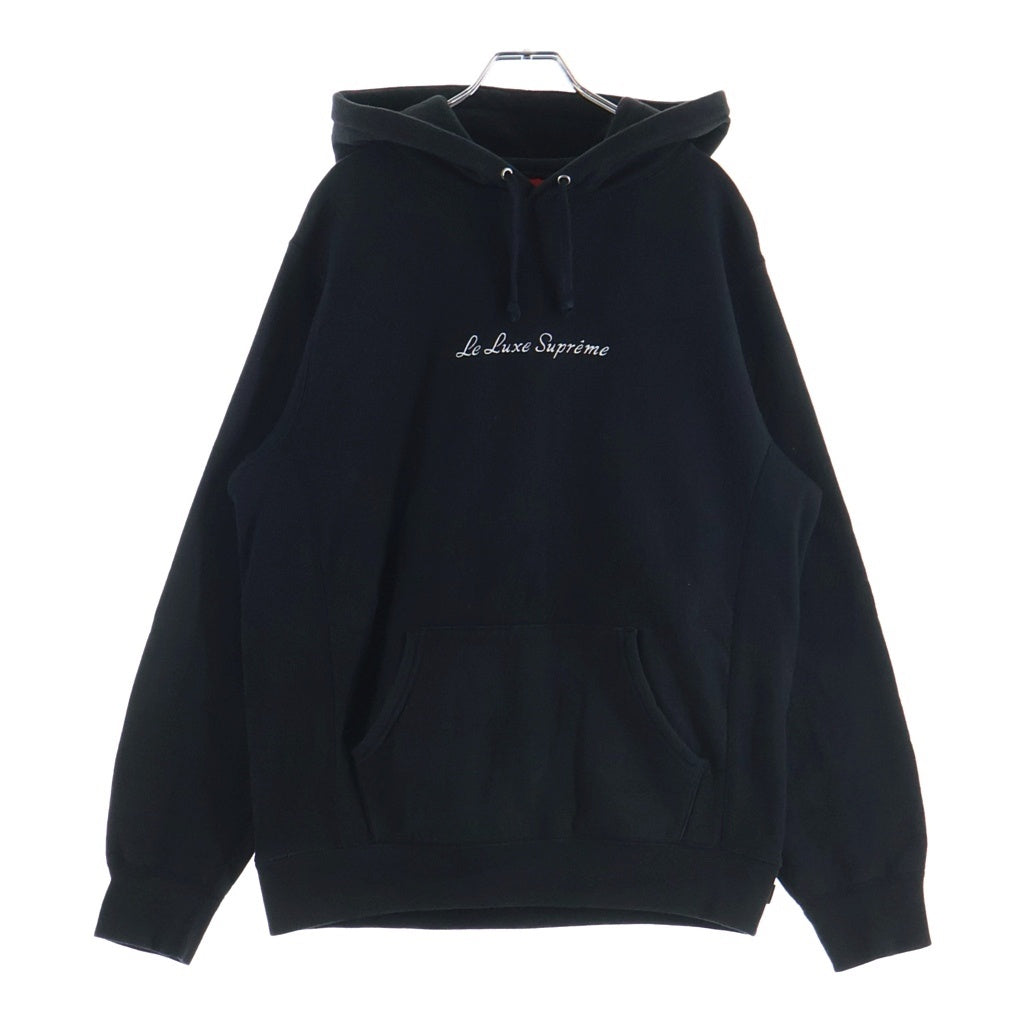 SUPREME(シュプリーム) 19SS Le Luxe Hooded Sweatshirt リュクス プルオーバーフーデッドスウェットシャツ パーカー ブラック