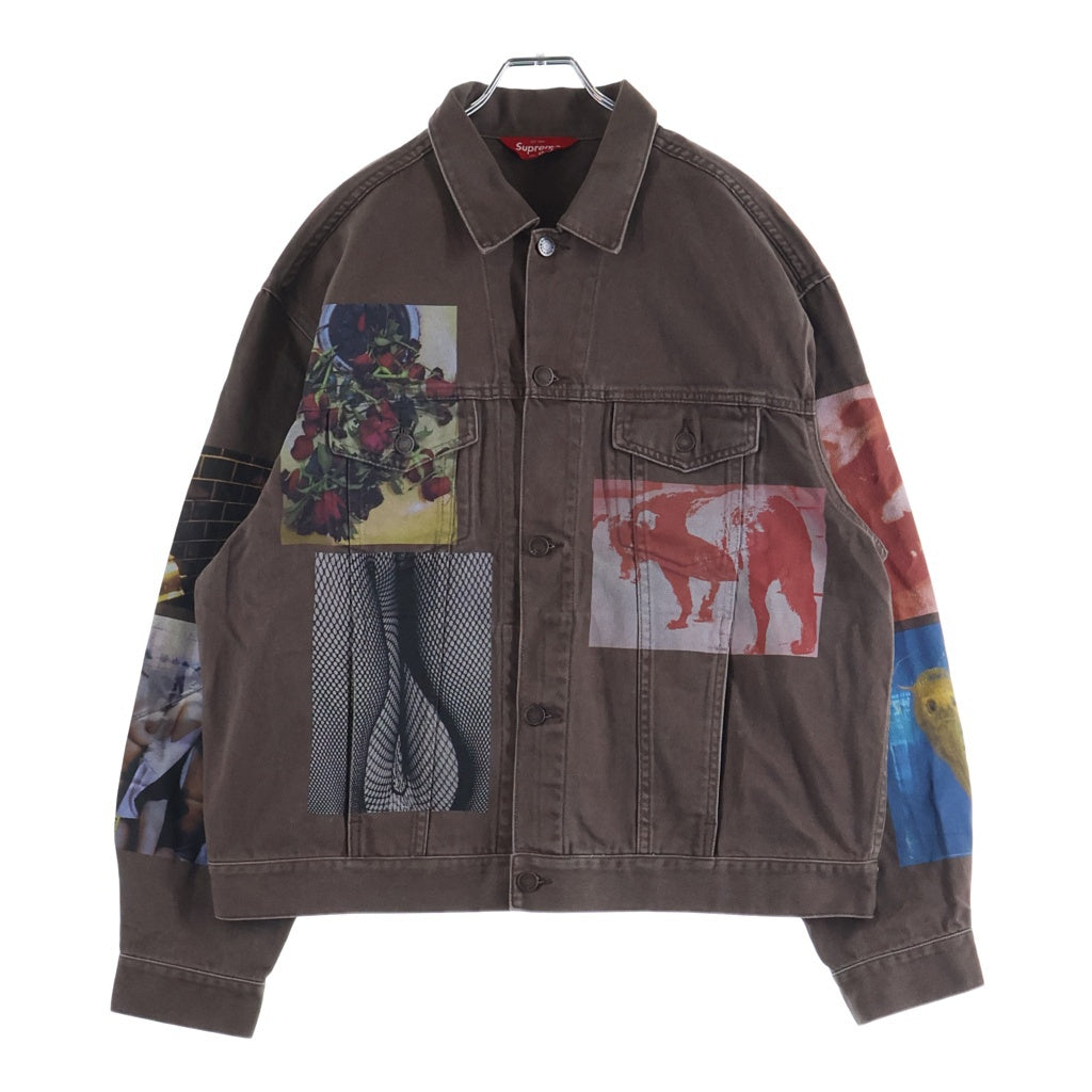 SUPREME(シュプリーム) 22SS Daido Moriyama Denim Trucker Jacket ダイドウ モリヤマ 両面プリント デニムトラッカージャケット ブラウン