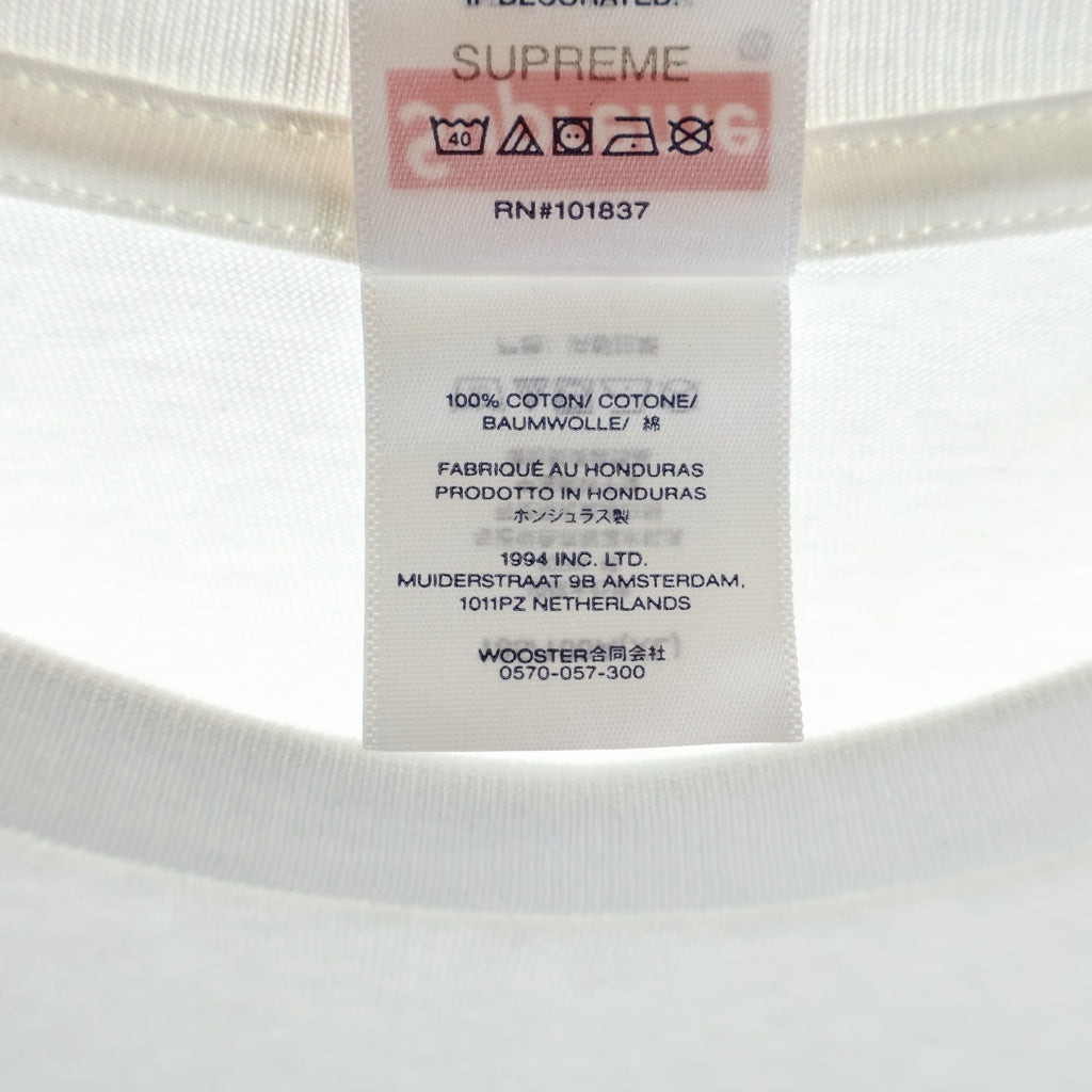 SUPREME(シュプリーム) 25SS Los Angeles Fire Relief Box Logo Tee ロサンゼルス ファイアー リリーフ ボックスロゴ クルーネック半袖Tシャツ カットソー ホワイト