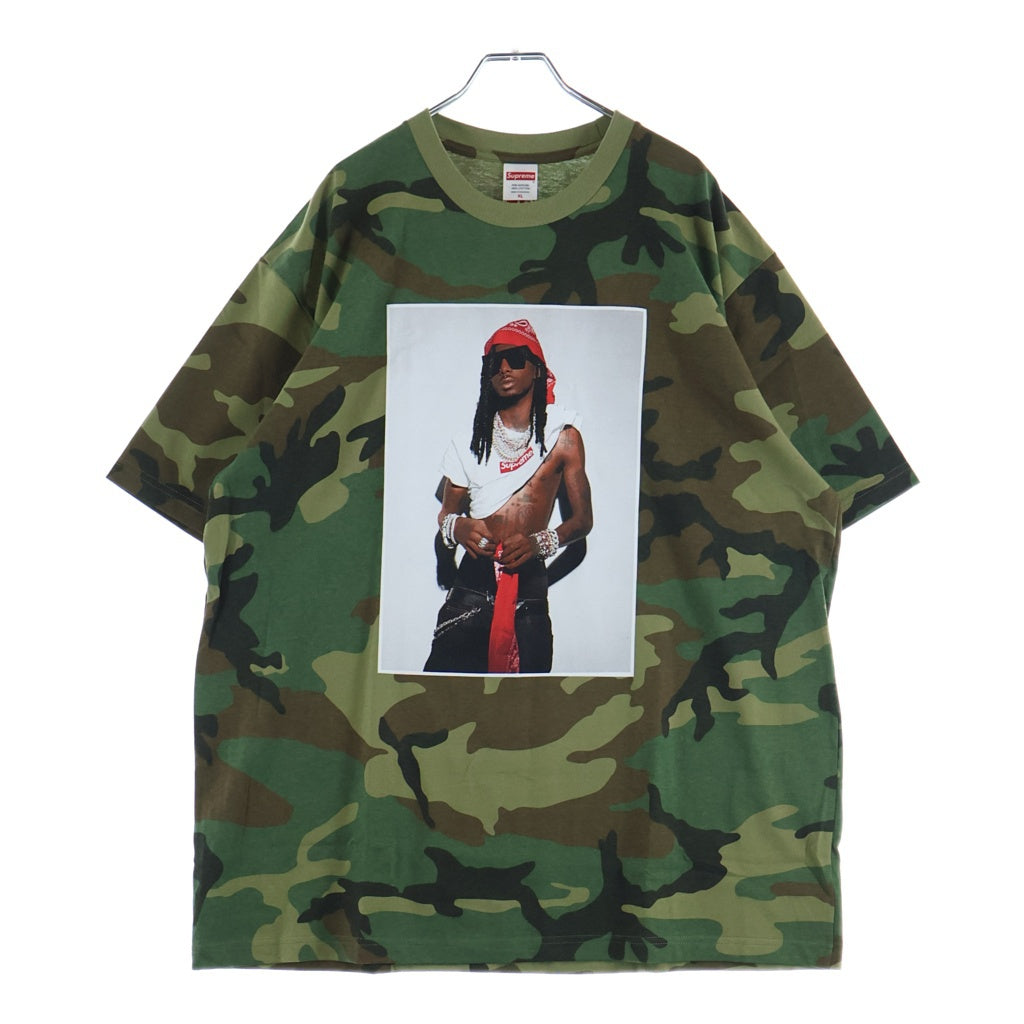 SUPREME(シュプリーム) 25AW Playboi Carti プレイボーイ カーティ カモフラ クルーネック半袖Tシャツ カットソー カーキ