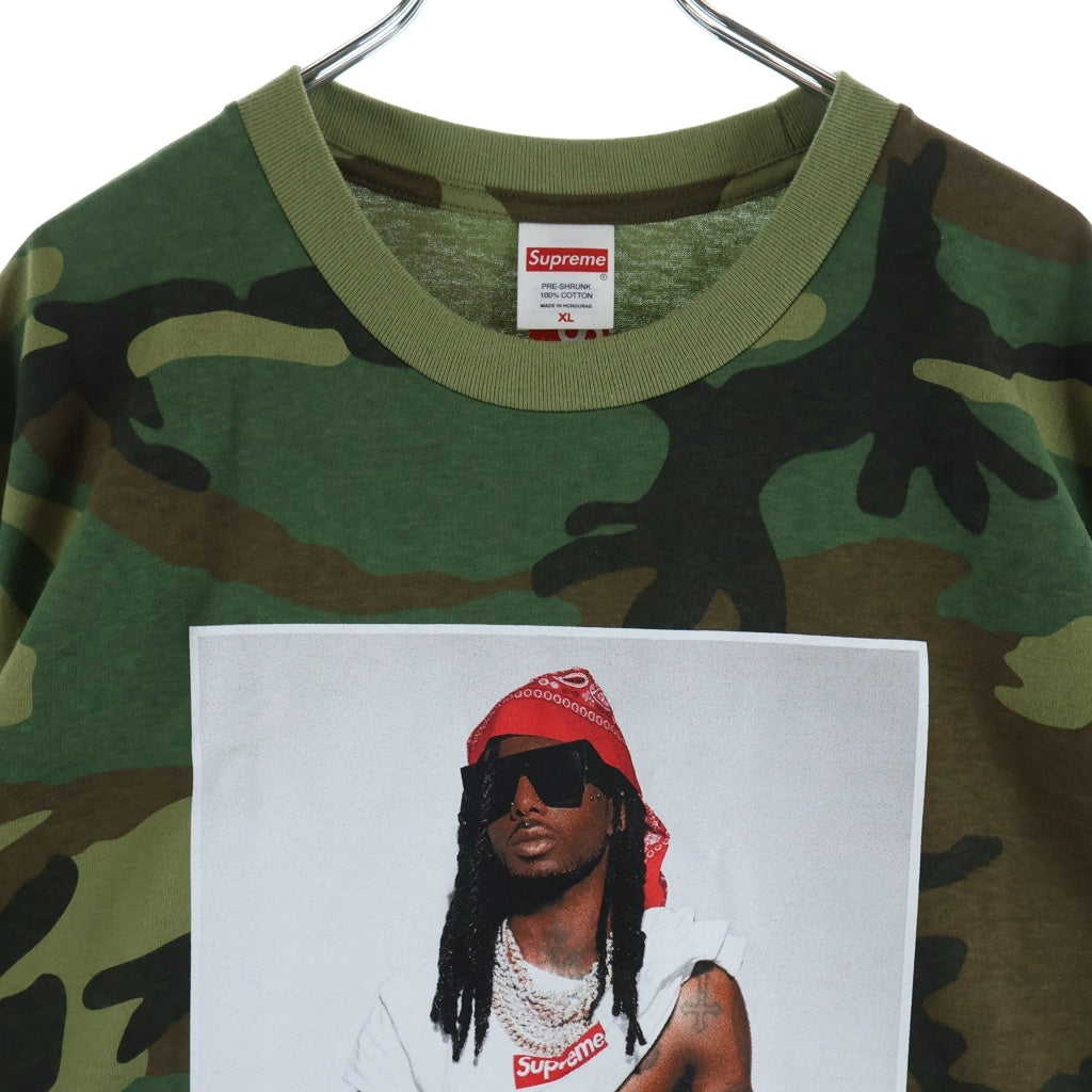 SUPREME(シュプリーム) 25AW Playboi Carti プレイボーイ カーティ カモフラ クルーネック半袖Tシャツ カットソー カーキ