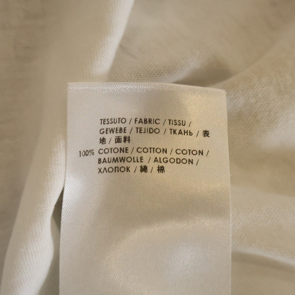 Alexander McQueen(アレキサンダーマックイーン) 14SS 歌舞伎デザインプリント Vネック 半袖Tシャツ カットソー ホワイト 354294 QEZ66