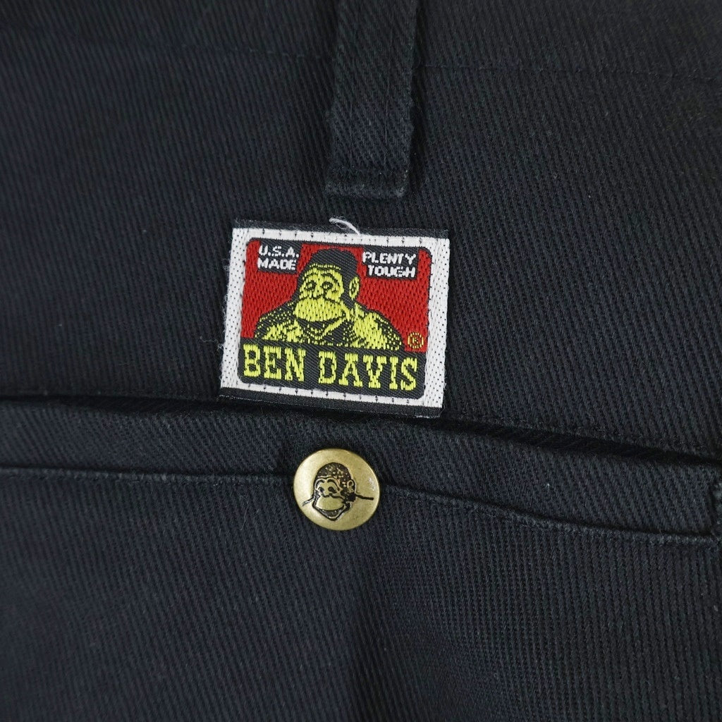 BEN DAVIS(ベンデイビス) GORILLA CUT WORK PANTS ゴリラカット ジップフライワークパンツ ブラック
