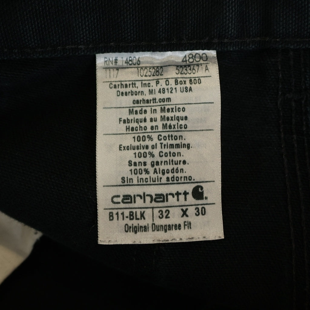 CARHARTT(カーハート) DUCK WORK PANTS ダック地 ワークペインターパンツ ブラック B11-BLK