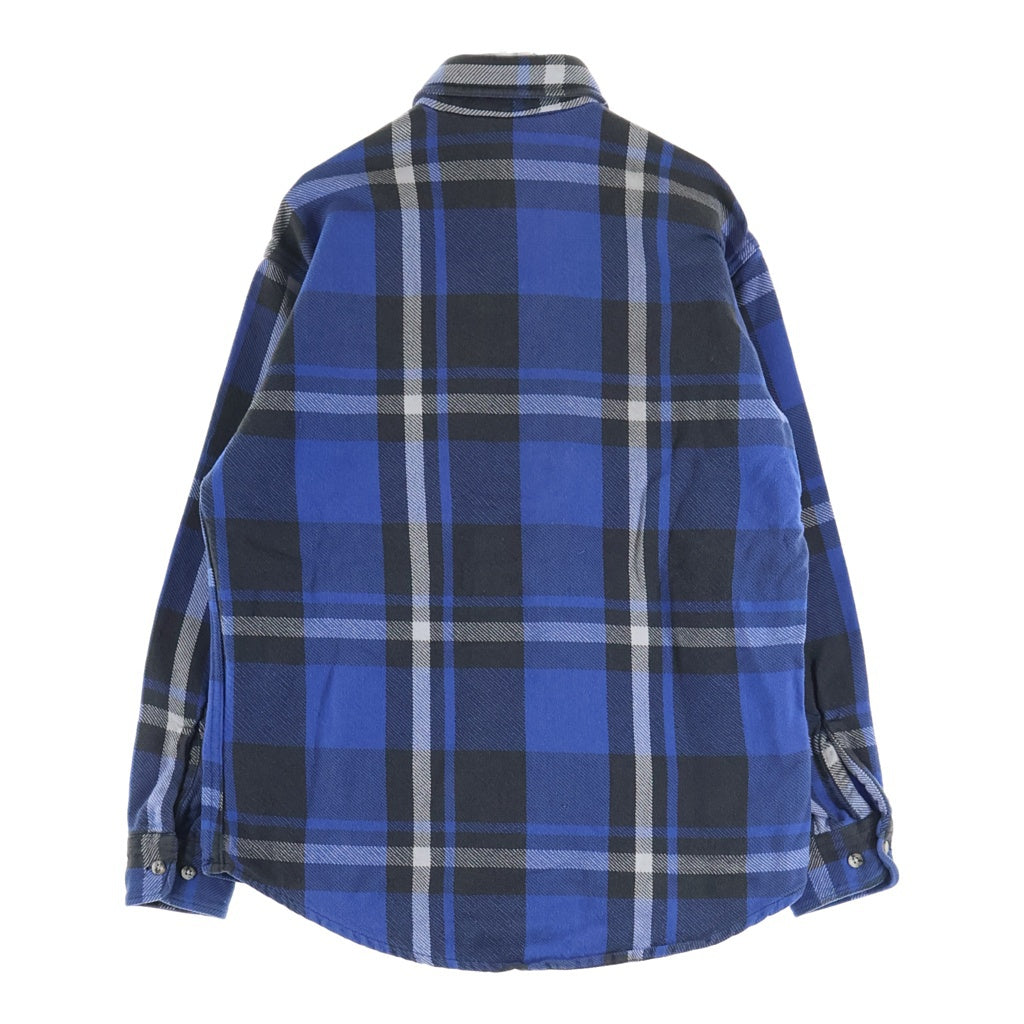 BIGMAC(ビッグマック) 80-90S VINTAGE ×ST.JOHN'S BAY L/S FLANNEL SHIRT ヴィンテージ エスティージョンズベイ USA製 チェック柄 長袖フランネルシャツ ブルー/ブラック