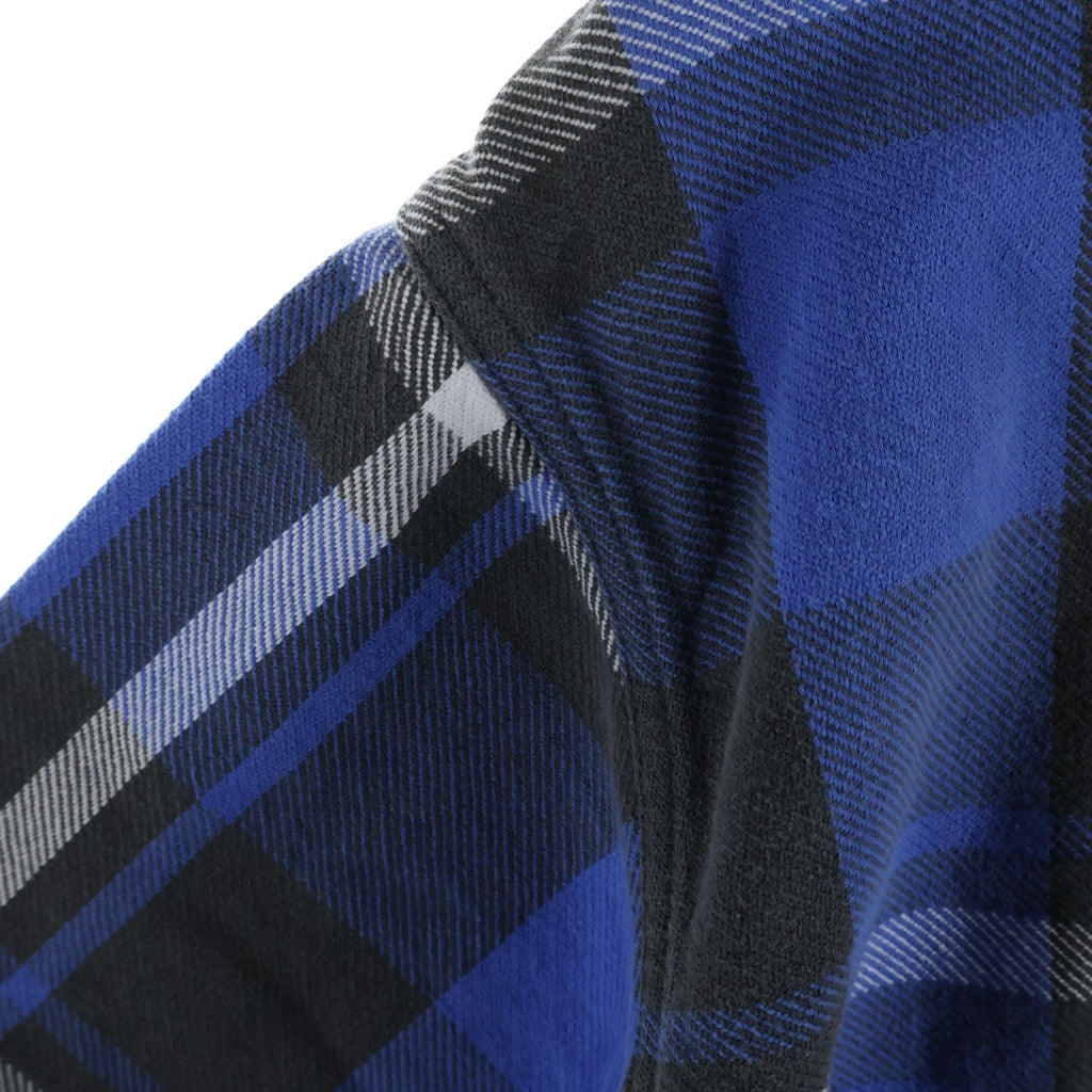 BIGMAC(ビッグマック) 80-90S VINTAGE ×ST.JOHN'S BAY L/S FLANNEL SHIRT ヴィンテージ エスティージョンズベイ USA製 チェック柄 長袖フランネルシャツ ブルー/ブラック