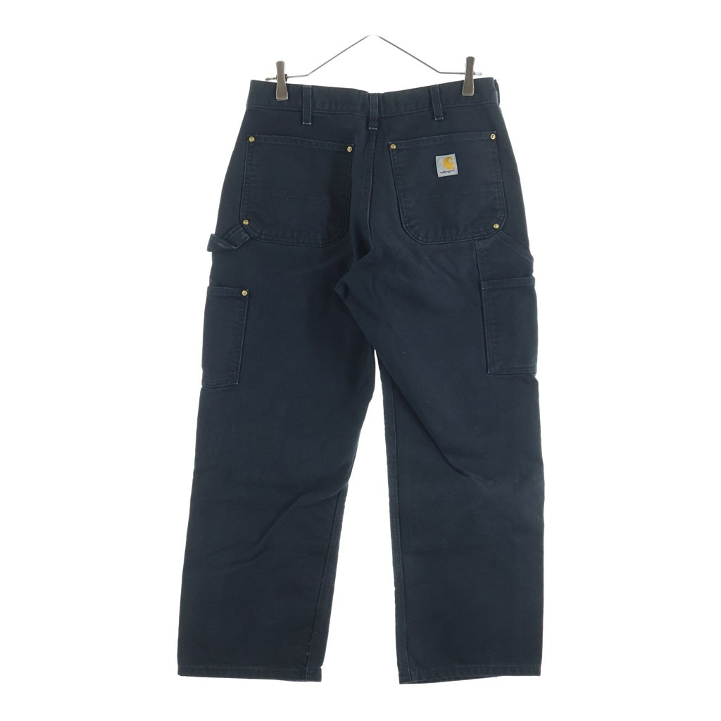 CARHARTT(カーハート) DOUBLE FRONT WORK DUNGAREE ダック地 ダブルニー ワークペインターパンツ ブラック B01-M