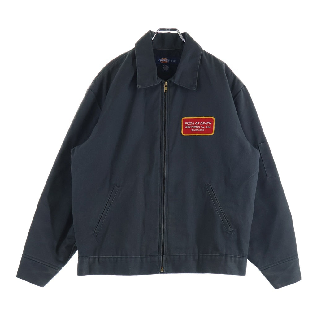 Dickies(ディッキーズ) 00S ×PIZZA OF DEATH RECORDS WORK JACKET ピザオブデスレコーズ 裏地キルティング ジップアップワークジャケット グレー