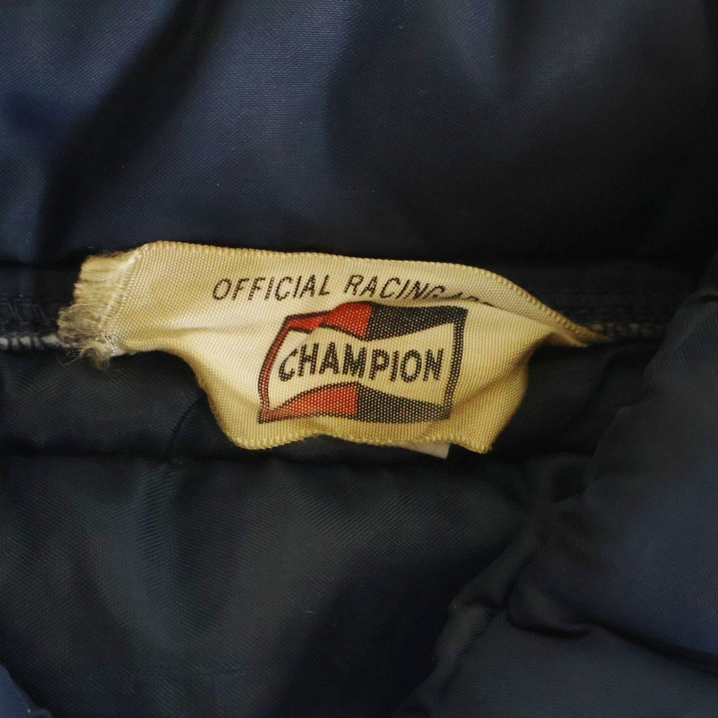 VINTAGE(ヴィンテージ) 70S CHAMPION PLUG RACING DOWN VEST チャンピオンプラグ レーシングダウンベスト 三角タグ USA製 ネイビー