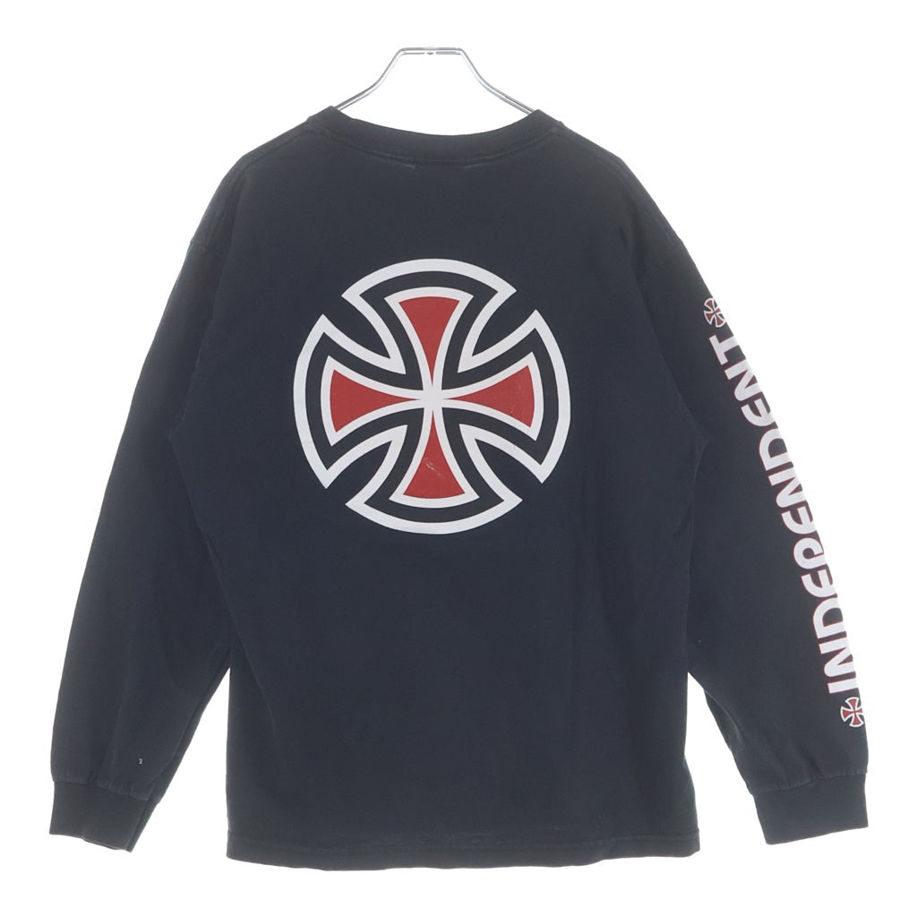 VINTAGE(ヴィンテージ) 90S INDEPENDENT L/S TEE NHS インディペンデント バックロゴプリントTシャツ 長袖クルーネックカットソー ブラック