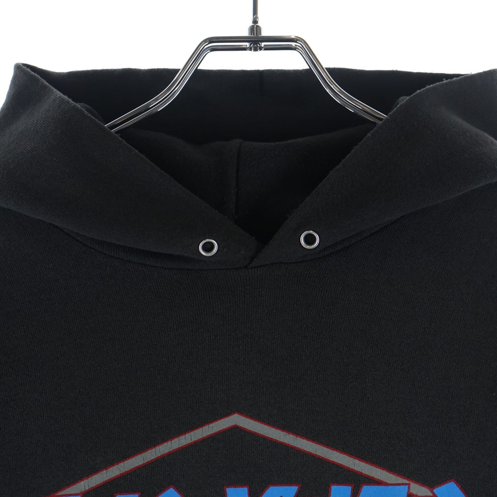 THRASHER(スラッシャー) 90S PULLOVER PARKA HANES ヴィンテージ ひし形ロゴ フロントプリント プルオーバースウェットパーカー フーディー ブラック