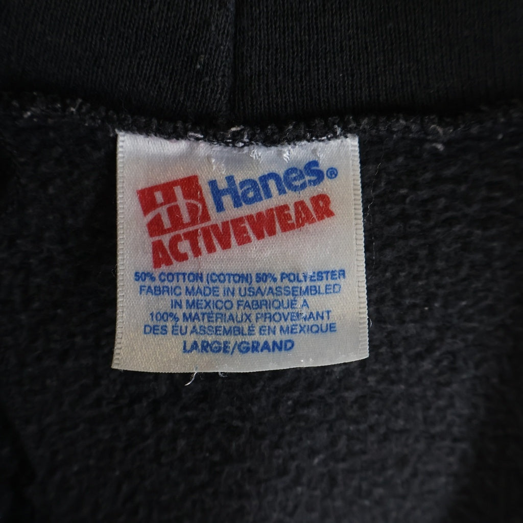 THRASHER(スラッシャー) 90S PULLOVER PARKA HANES ヴィンテージ ひし形ロゴ フロントプリント プルオーバースウェットパーカー フーディー ブラック