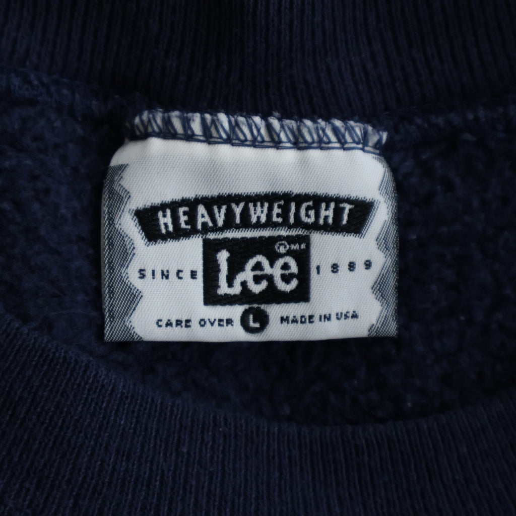 VINTAGE(ヴィンテージ) 90S INDEPEDENT CREWNECK SWEATSHIRT LEE インディペンデント フロントロゴプリント クルーネックスウェットトレーナー ネイビー