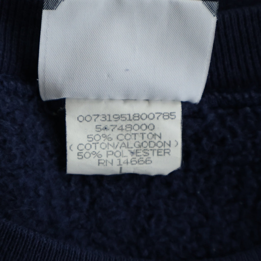 VINTAGE(ヴィンテージ) 90S INDEPEDENT CREWNECK SWEATSHIRT LEE インディペンデント フロントロゴプリント クルーネックスウェットトレーナー ネイビー