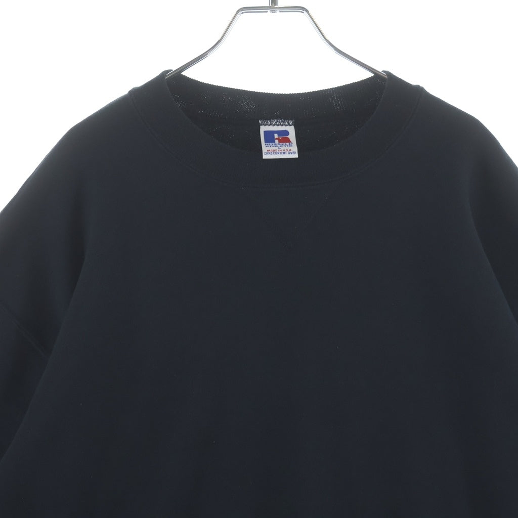 RUSSELL ATHLETIC(ラッセルアスレチック) 90S VINTAGE DREWNECK SWEATSHIRT ヴィンテージ USA製 クルーネックスウェットトレーナー ブラック