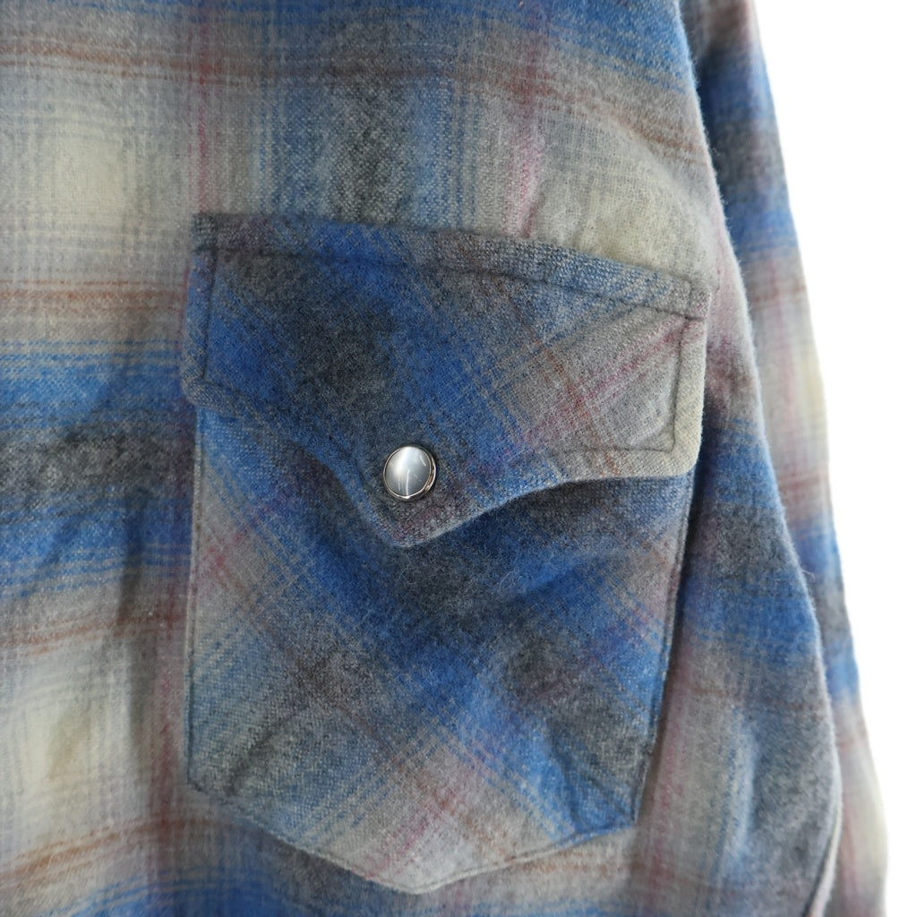 PENDLETON(ペンドルトン) 70S VINTAGE HIGH GRADE WESTERN WEAR ヴィンテージ ハイグレードウエスタンウェア チェック 長袖シャツ グレー