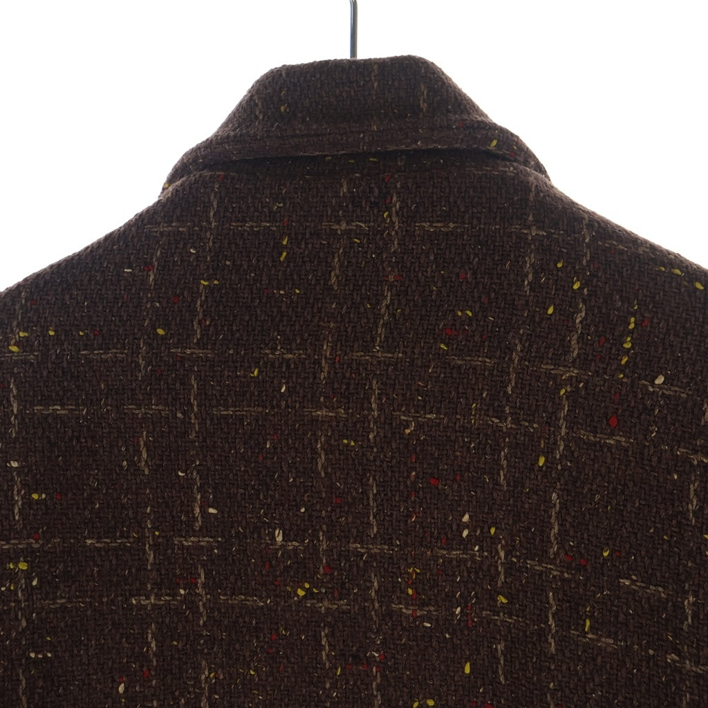 VINTAGE(ヴィンテージ) 50-60S VINTAGE KING-O-WEAR ヴィンテージ キングオーウェア CROWNジップ ネップジャケット ブラウン