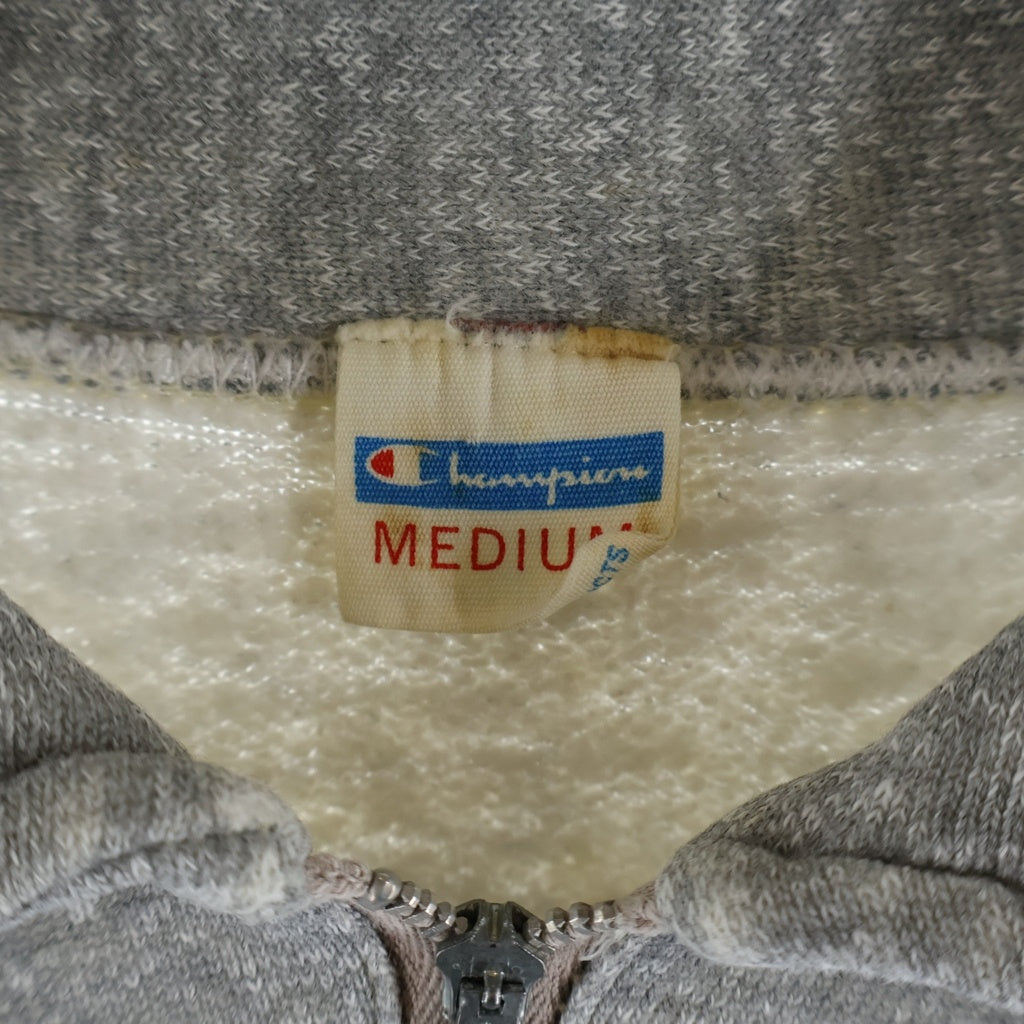 CHAMPION(チャンピオン) 70S VINTAGE ヴィンテージ バータグ初期 ハーフジップ プルオーバースウェット トレーナー グレー