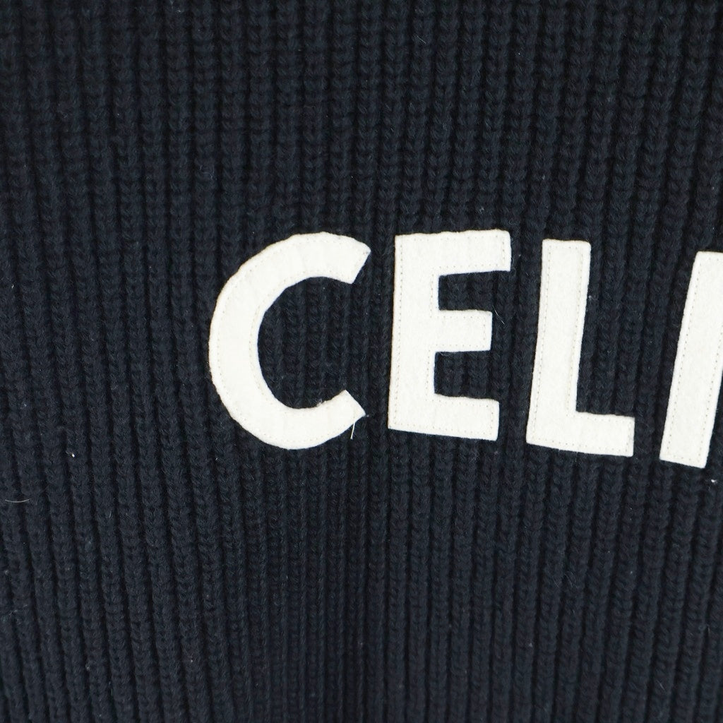 CELINE(セリーヌ) ロゴエンブロイダリー オーバーサイズニット セーター ブラック 2A19R423P