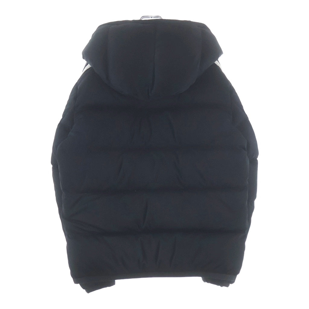 MONCLER(モンクレール) 22AW SANBESAN 胸ロゴワッペン刺繍 サイドライン フーデッドジップアップダウンジャケット ブラック H20911A00237-899RX