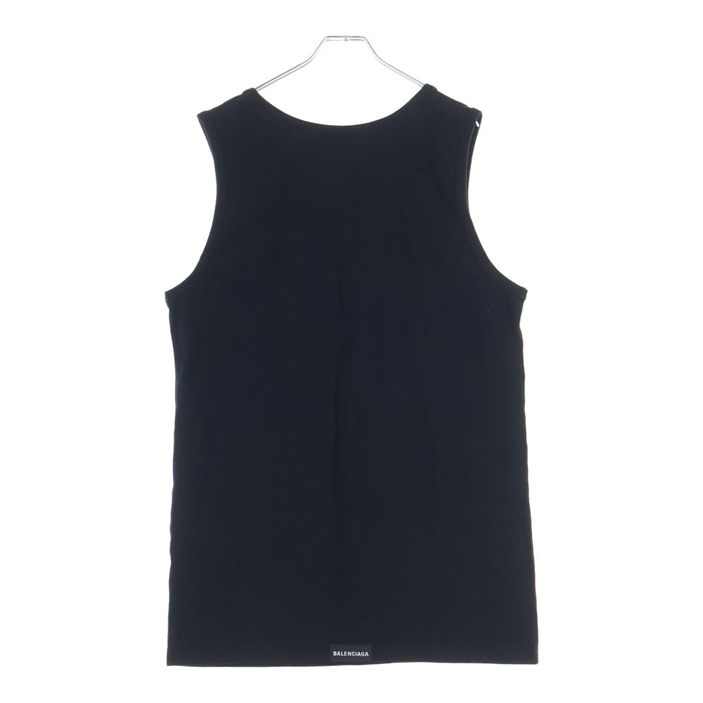 BALENCIAGA(バレンシアガ) LOOSE TANK TOP ルーズ タンクトップ ノースリーブ カットソー ブラック 697880