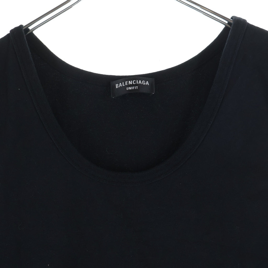 BALENCIAGA(バレンシアガ) LOOSE TANK TOP ルーズ タンクトップ ノースリーブ カットソー ブラック 697880