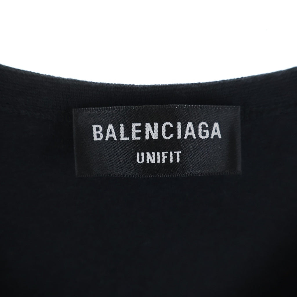BALENCIAGA(バレンシアガ) LOOSE TANK TOP ルーズ タンクトップ ノースリーブ カットソー ブラック 697880
