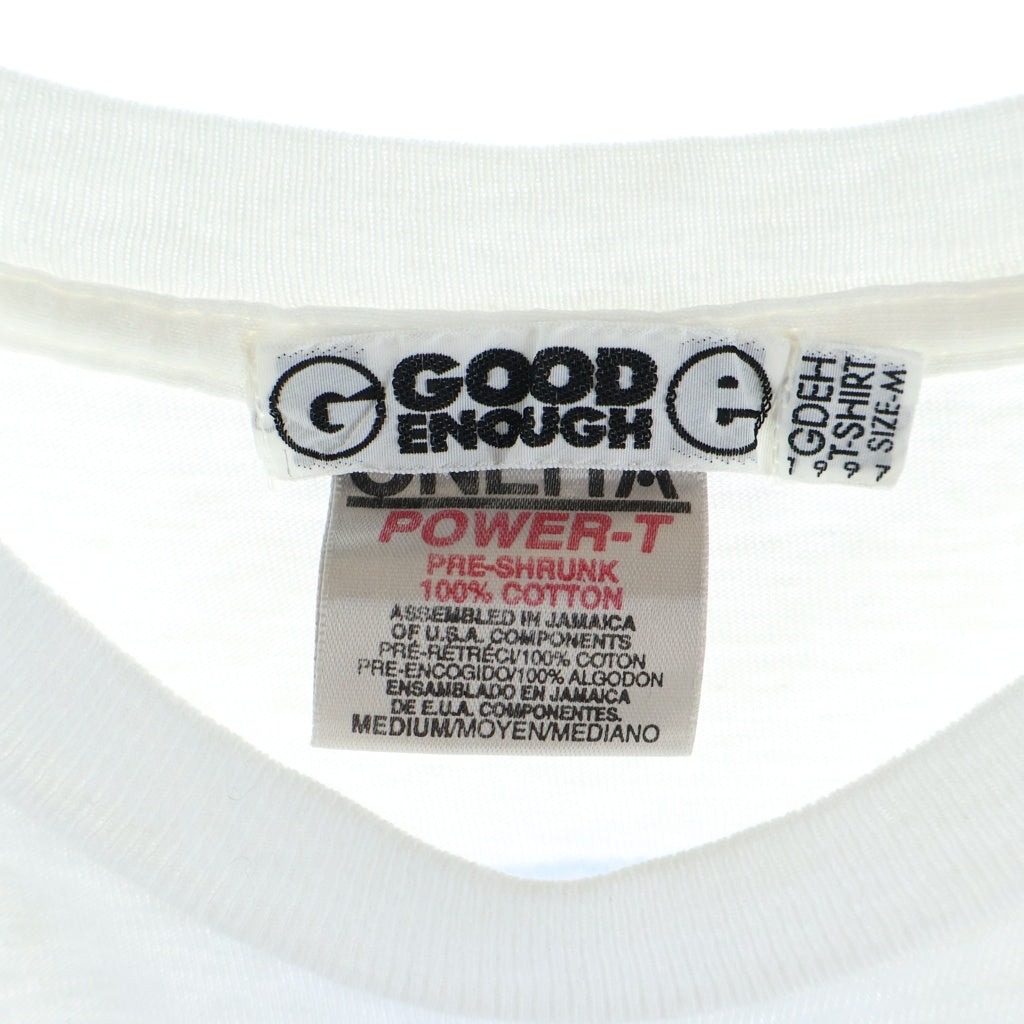 GOODENOUGH(グッドイナフ) 90S 7TH ANNIVERSARY T-SHIRT 7周年 フロントプリント クルーネック 半袖Tシャツ カットソー ホワイト