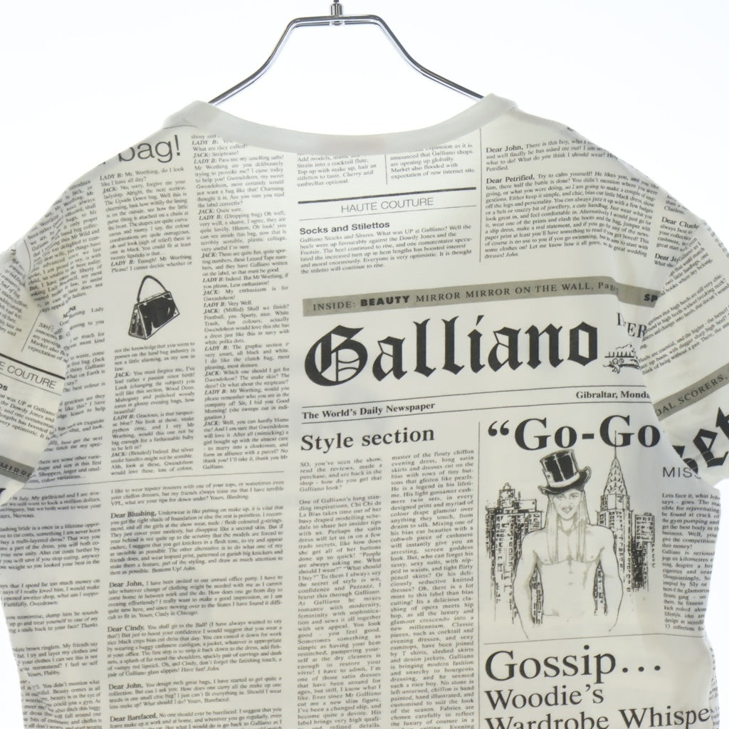 John Galliano(ジョン ガリアーノ) ニュースペーパープリント コットン