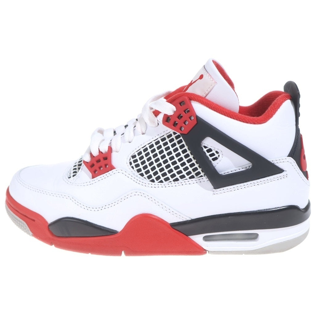 NIKE(ナイキ) AIR JORDAN 4 RETRO OG FIRE RED 2020 エアジョーダン4 レトロ ファイヤーレッド ハイカットスニーカー ホワイト/レッド レディース US6/24cm DC7770-160