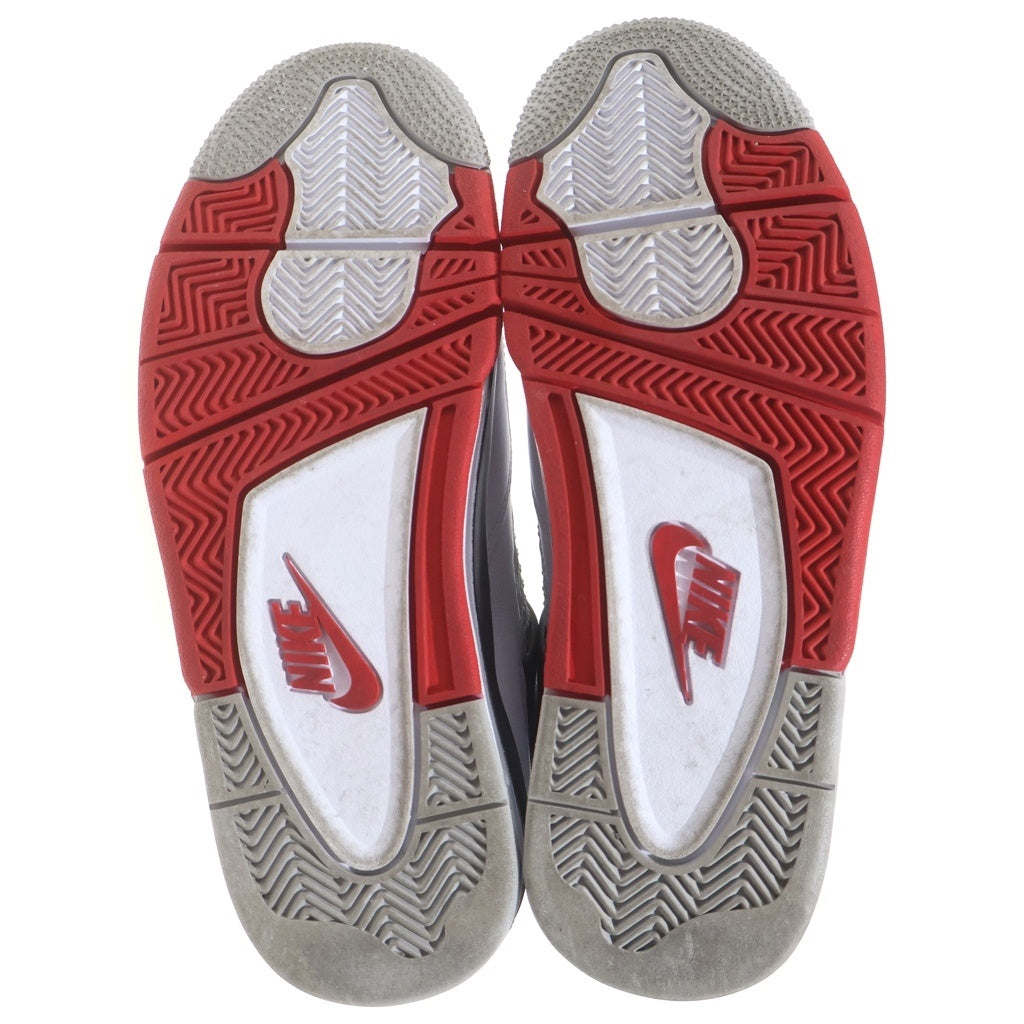 NIKE(ナイキ) AIR JORDAN 4 RETRO OG FIRE RED 2020 エアジョーダン4 レトロ ファイヤーレッド ハイカットスニーカー ホワイト/レッド レディース US6/24cm DC7770-160