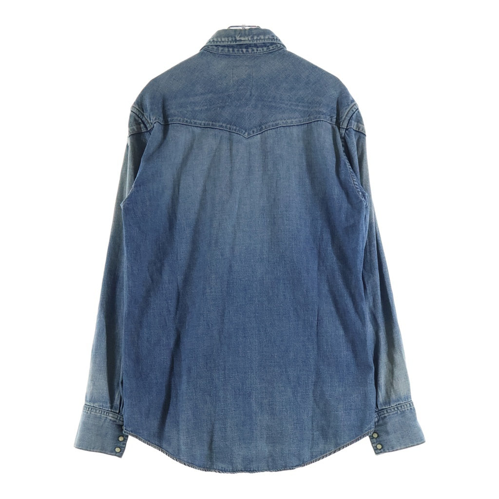 VISVIM(ヴィスヴィム) SOCIAL SCULPTURE SHIRT DMGD ソーシャル スカルプチャー デニム ウエスタン長袖シャツ インディゴ 0112305007002