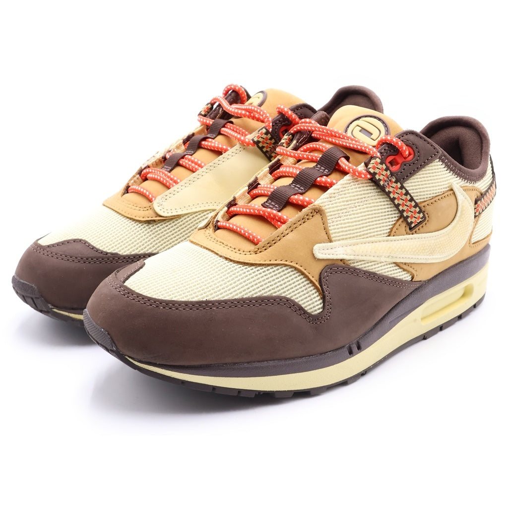 NIKE(ナイキ) ×TRAVIS SCOTT AIR MAX 1 CJ BAROQUE BROWN トラヴィススコット エアマックス1 カクタスジャック ローカートスニーカー ブラウン US11/29cm DO9392-200