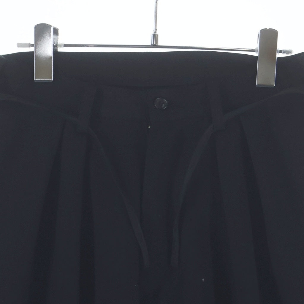 sulvam(サルバム) 20AW Gabardine Boot Cut Pants ギャバジン ブーツカットパンツ ブラック SS-P02-100