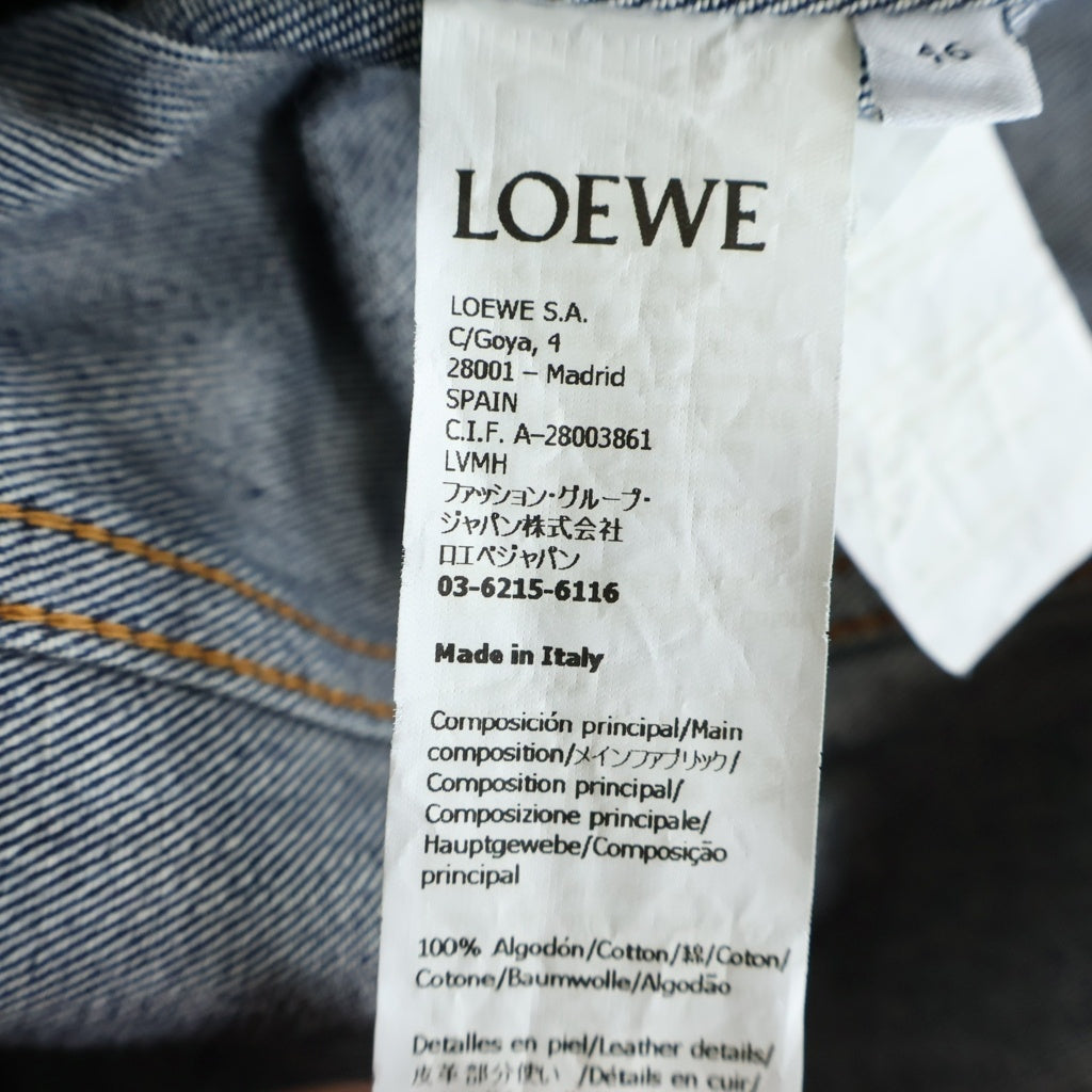 LOEWE(ロエベ) FISHERMAN TURN UP JACKET フィッシャーマン ターンアップ デニムジャケット インディゴ H526Y13X11