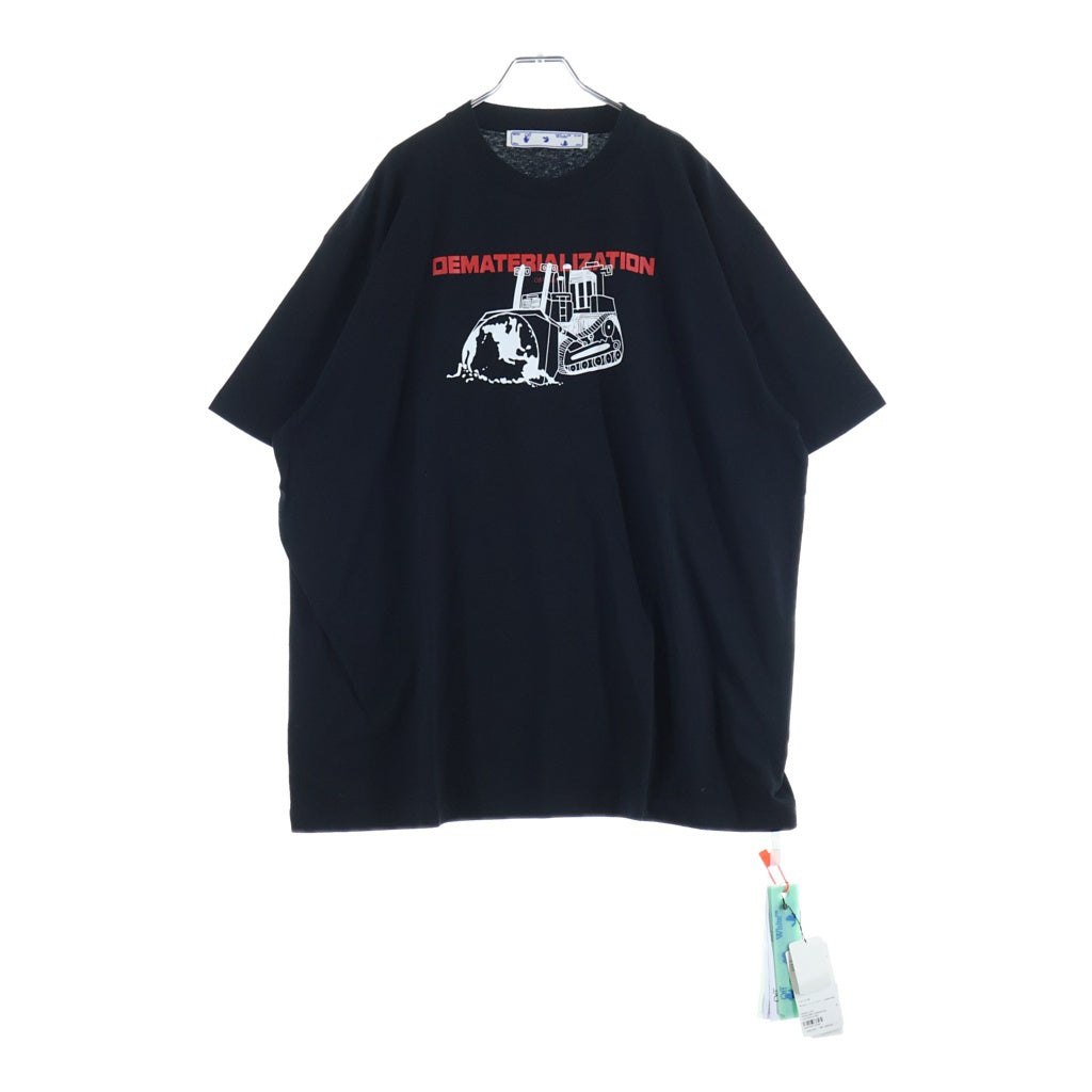 OFF-WHITE(オフホワイト) Dematerialization T-SHIRT デマテリアライゼーション クルーネック半袖Tシャツ カットソー ブラック OMAA038R21JER005